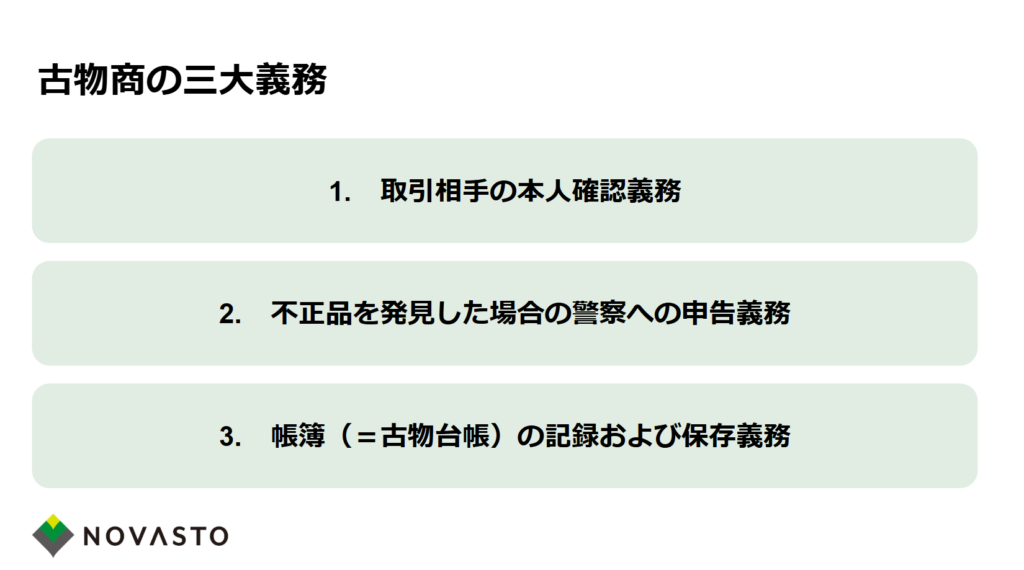 業者仕入時の本人確認はどうする？古物台帳に記載する時のポイント！ |